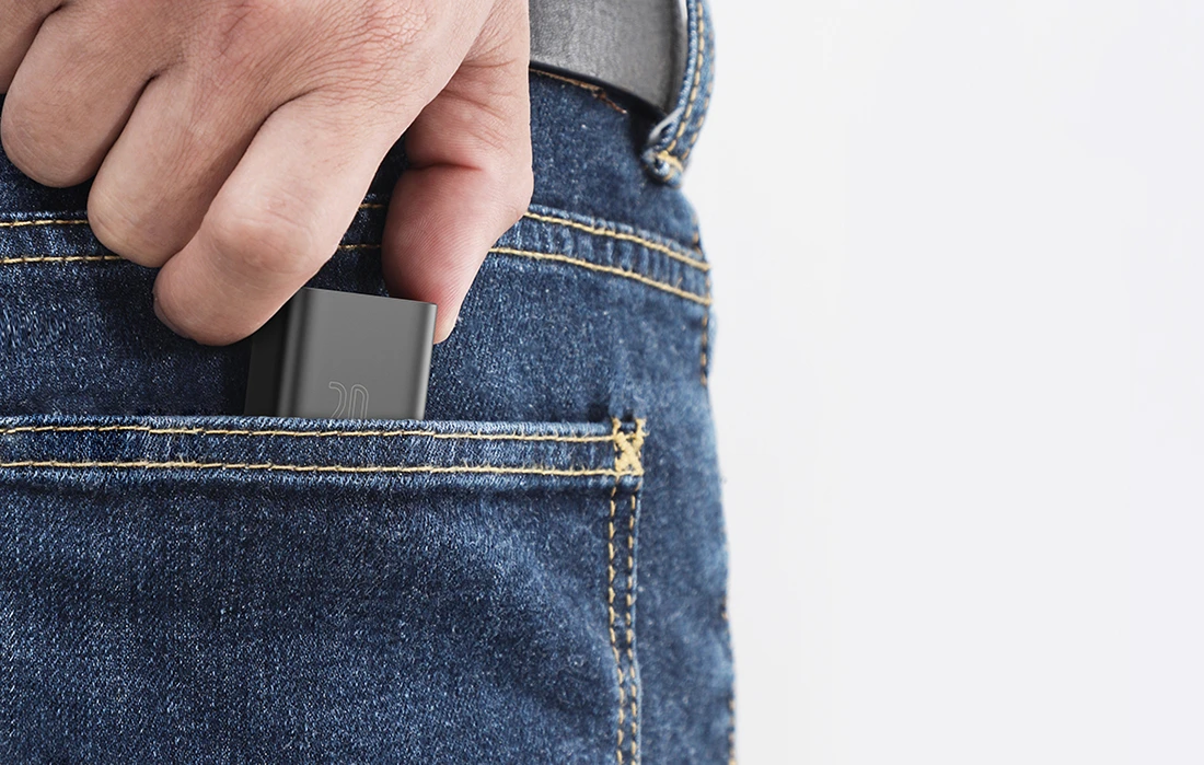 Baseus Super Si 1C 20W greitas sieninis įkroviklis su 1m USB-C - Lightning kabeliu - Mėlynas aprašymas - Prekės nuotrauka