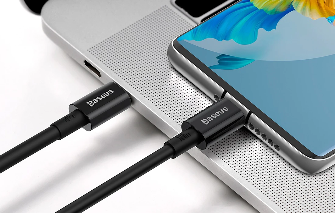 Baseus Superior serijos USB-C - USB-C kabelis 100W 1m juodas aprašymas - Prekės nuotrauka Baseus Superior serijos USB-C - USB-C kabelis 100W 1m juodas aprašymas - Prekės nuotrauka