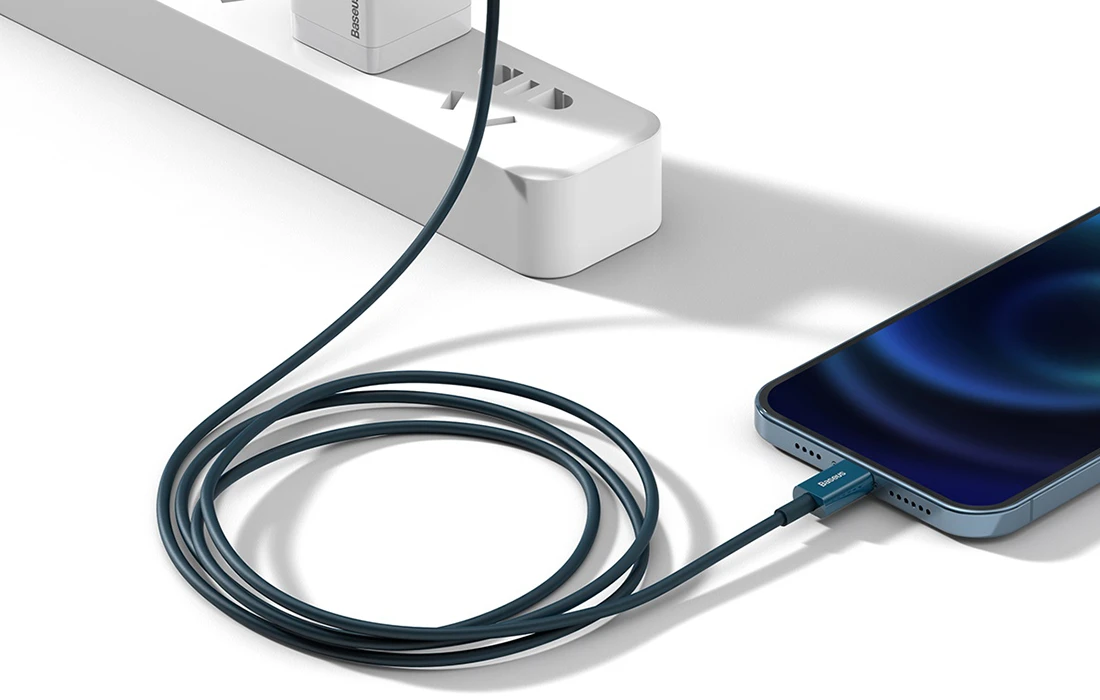 Baseus Superior serijos USB - Lightning kabelis 2.4A 1m - Juodas aprašymas - Prekės nuotrauka