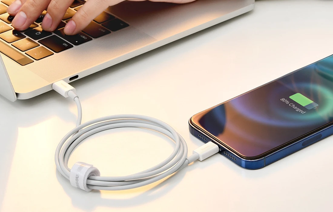 Baseus Superior serijos USB į iPhone laidas, 2.4A, 1m - raudonas aprašymas - Prekės nuotrauka