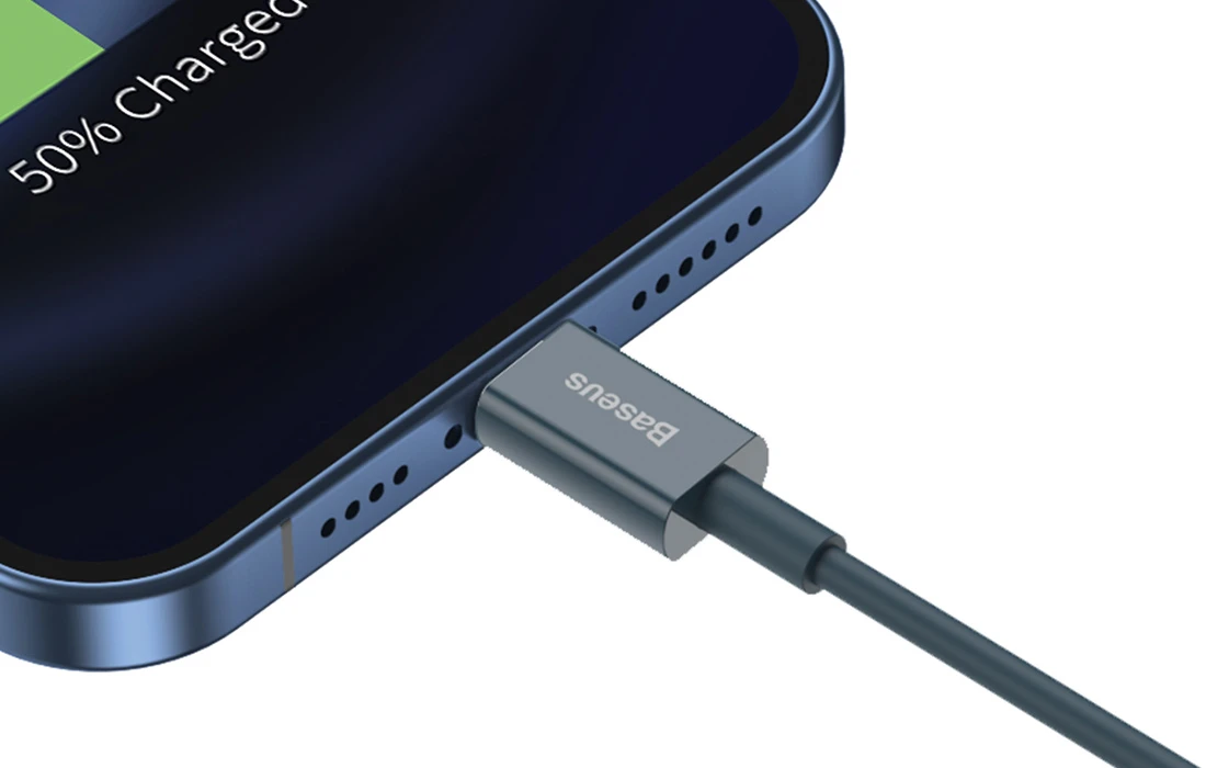 Baseus Geresnis serija Kabelinė USB IP 2.4A 1m (mėlyna) aprašymas - Prekės nuotrauka