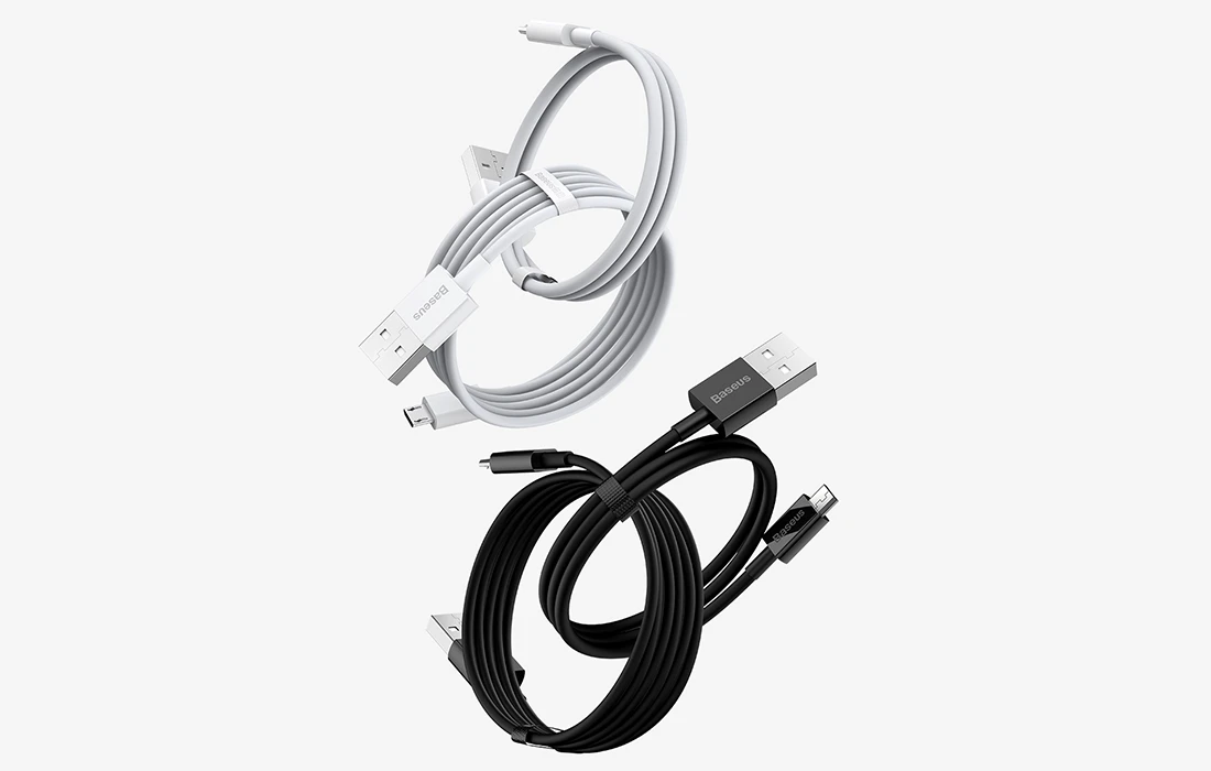 USB kabelis Baseus Superior iš USB į microUSB 2A 2.0m baltas CAMYS-A02 aprašymas - Prekės nuotrauka