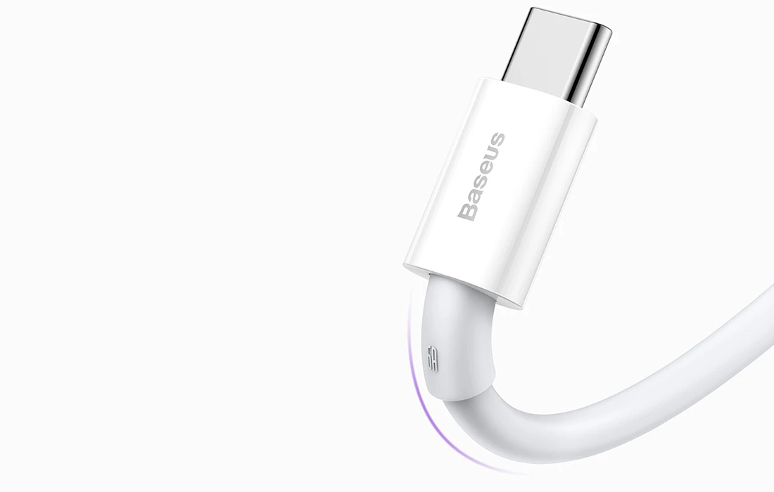 Baseus Superior serijos kabelis USB-C 66W 2m - Baltas aprašymas - Prekės nuotrauka