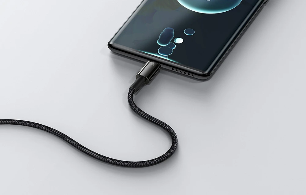 Baseus volframo auksinis kabelis USB prie USB-C, 100 W, 2 m (juodas) aprašymas - Prekės nuotrauka Baseus volframo auksinis kabelis USB prie USB-C, 100 W, 2 m (juodas) aprašymas - Prekės nuotrauka