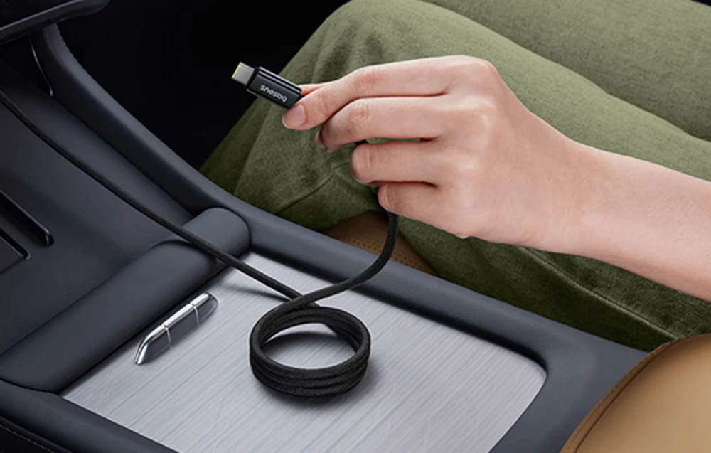 Baseus Tungsten Gold įkrovimo kabelis USB-C į USB-C 100 W 1 m (juodas) aprašymas - Prekės nuotrauka