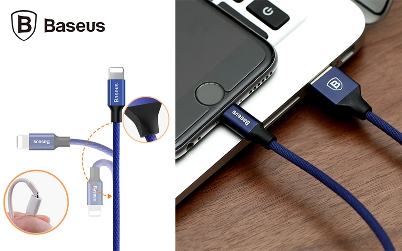 Baseus Yiven Lightning kabelis 120cm 2A - Juodas aprašymas - Prekės nuotrauka Baseus Yiven Lightning kabelis 120cm 2A - Juodas aprašymas - Prekės nuotrauka