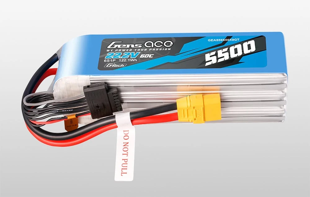 Akumuliatorius Gens Ace G-Tech 5500mAh 22.2V 60C 6S1P LIPO su XT90 jungtimi aprašymas - Prekės nuotrauka Akumuliatorius Gens Ace G-Tech 5500mAh 22.2V 60C 6S1P LIPO su XT90 jungtimi aprašymas - Prekės nuotrauka