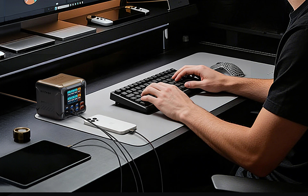 Blitzwolf BW-S33 420W Charger, 8 Ports aprašymas - Prekės nuotrauka