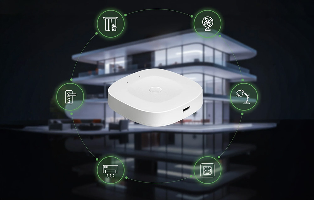 Moes ZigBee 3.0, Bluetooth išmanioji centralė TUYA aprašymas - Prekės nuotrauka