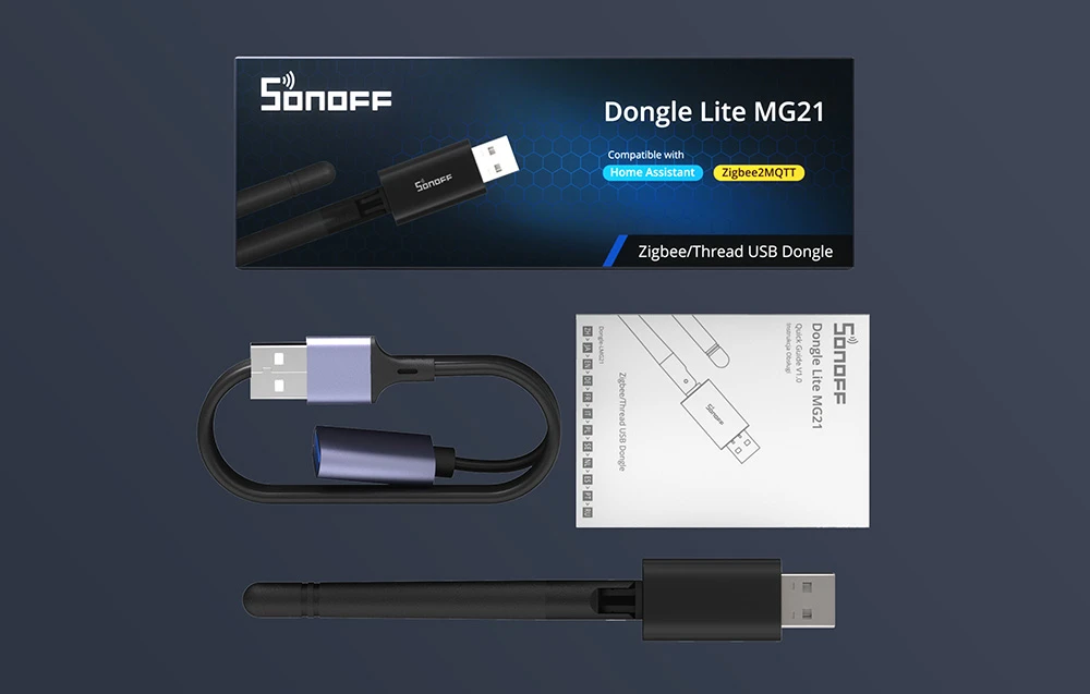 Zigbee valdiklis Sonoff Dongle Lite MG21 aprašymas - Prekės nuotrauka
