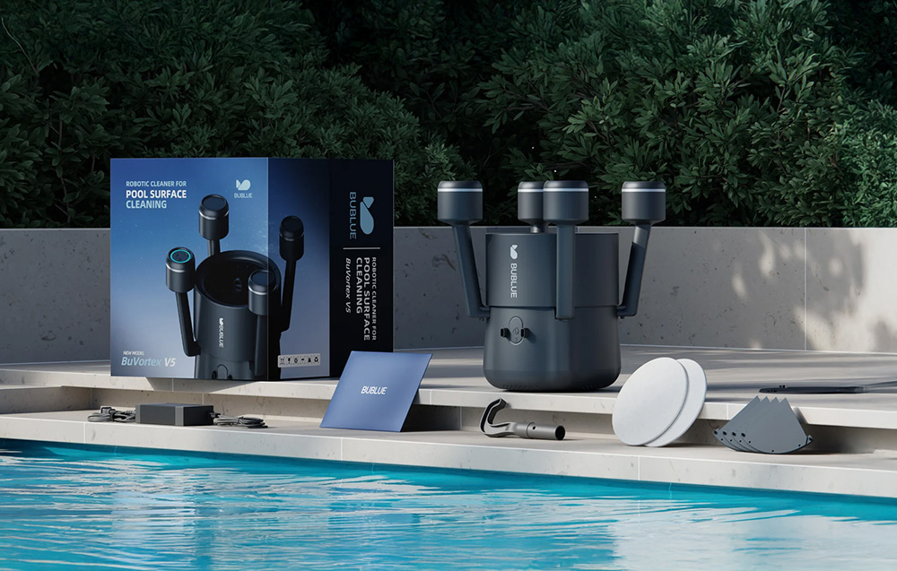 BUBLUE VORTEX V5 Cordless Pool Cleaning Robot Bublue Vortex V5 aprašymas - Prekės nuotrauka