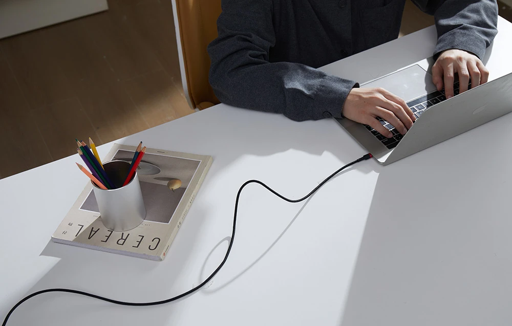 Kabelis Baseus Cafule USB-C į USB-C 100W, 1m, 2 vnt (raudona juoda, pilka juoda) aprašymas - Prekės nuotrauka Kabelis Baseus Cafule USB-C į USB-C 100W, 1m, 2 vnt (raudona juoda, pilka juoda) aprašymas - Prekės nuotrauka