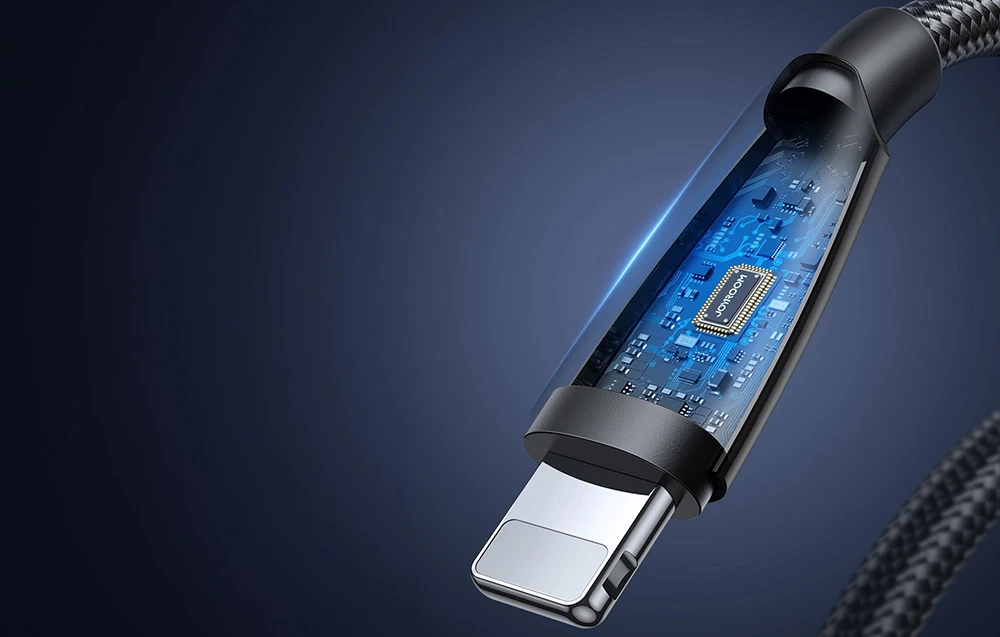 Joyroom Kabelis Pioneer 3A USB prie Lightning SA31-AL3/3A/1.2m (juodas) aprašymas - Prekės nuotrauka