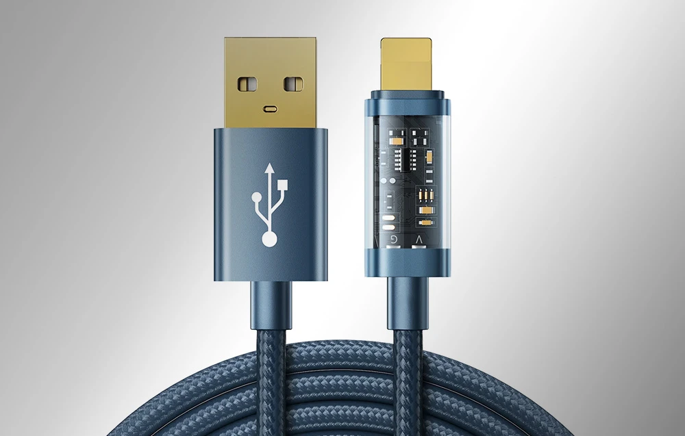 Kabelis prie USB-A / Lightning / 2.4A / 1.2m Joyroom S-UL012A12 (mėlynas) aprašymas - Prekės nuotrauka Kabelis prie USB-A / Lightning / 2.4A / 1.2m Joyroom S-UL012A12 (mėlynas) aprašymas - Prekės nuotrauka