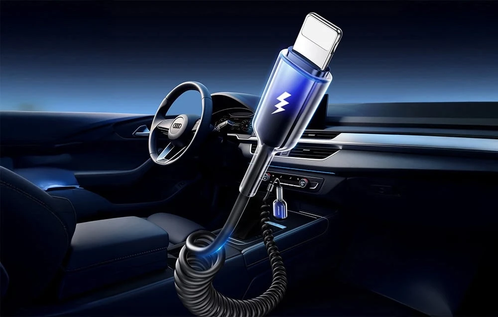 Kabelis USB-A Lightning Joyroom S-A43 1.5m juodos spalvos aprašymas - Prekės nuotrauka
