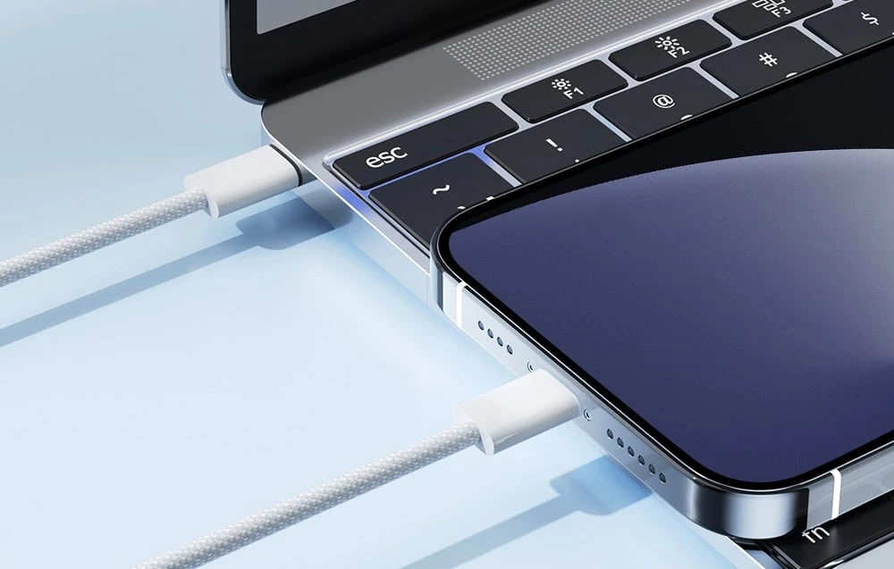 USB laidas Joyroom S-A45 USB-C iki Lightning 30W 1,2m baltas aprašymas - Prekės nuotrauka