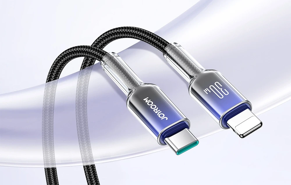 Kabelis USB-C Lightning Joyroom S-A42 30W 1.2m juodos spalvos aprašymas - Prekės nuotrauka Kabelis USB-C Lightning Joyroom S-A42 30W 1.2m juodos spalvos aprašymas - Prekės nuotrauka