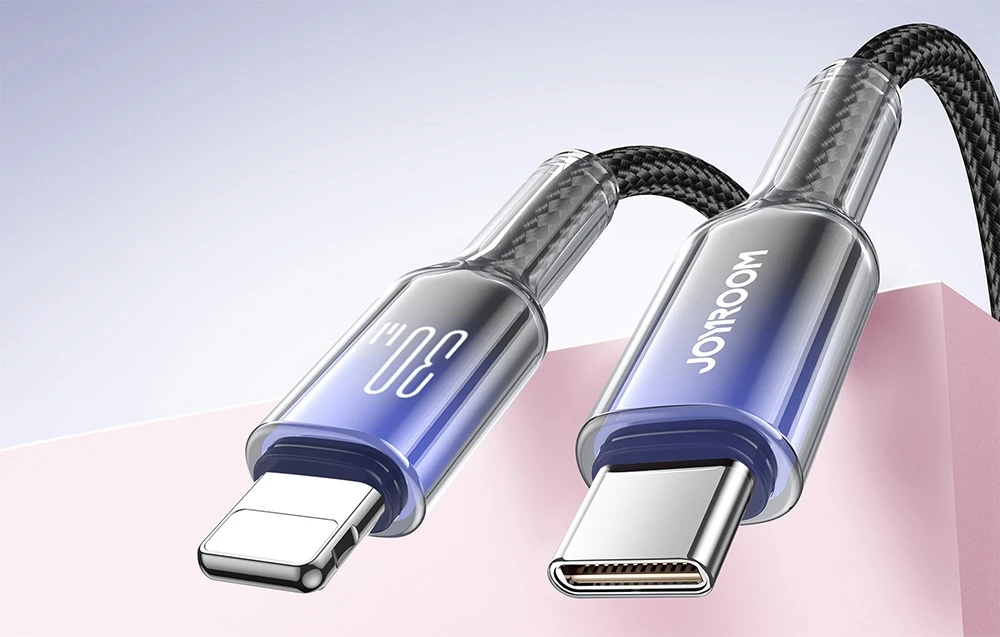 Kabelis USB-C Lightning Joyroom S-A42 30W 1.2m juodos spalvos aprašymas - Prekės nuotrauka Kabelis USB-C Lightning Joyroom S-A42 30W 1.2m juodos spalvos aprašymas - Prekės nuotrauka