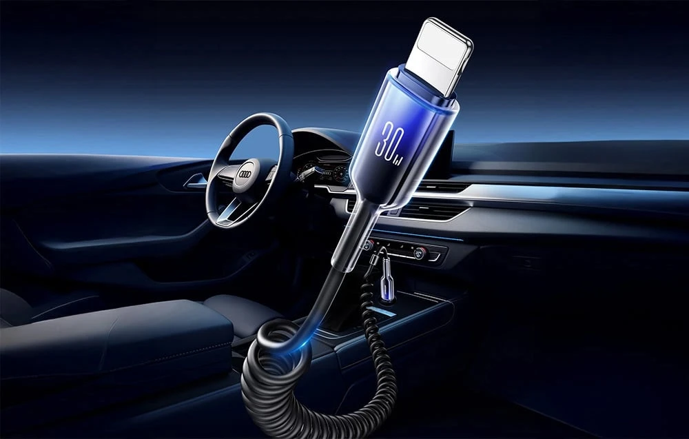 Kabelis USB-C Lightning Joyroom S-A43 30W 1,5m juodos spalvos aprašymas - Prekės nuotrauka