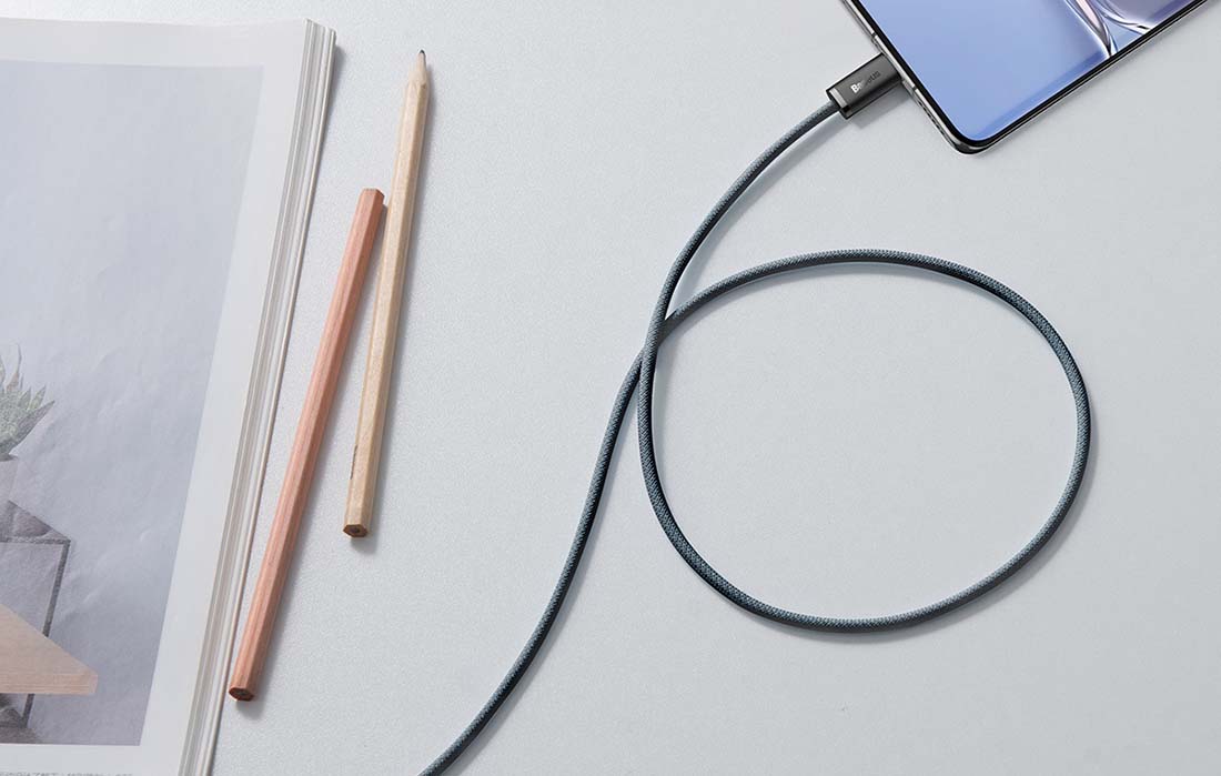 Kabelis USB-C to USB-C Baseus Dynamic Series, 100W, 2m pilkos spalvos aprašymas - Prekės nuotrauka Kabelis USB-C to USB-C Baseus Dynamic Series, 100W, 2m pilkos spalvos aprašymas - Prekės nuotrauka