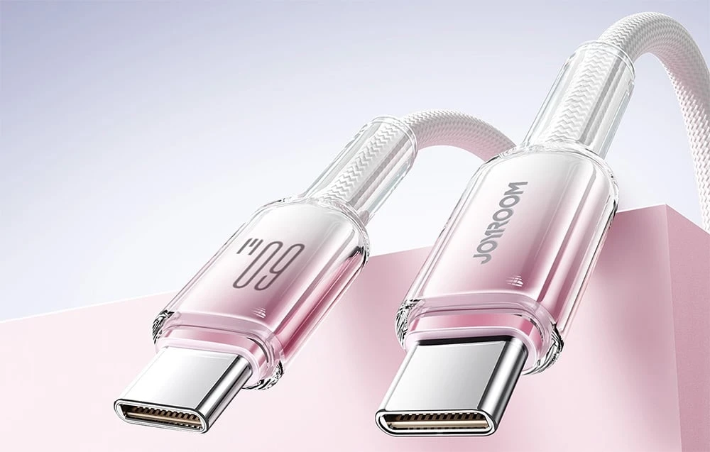 Kabelis USB-C USB-C Joyroom S-A42 60W 1.2m baltos spalvos aprašymas - Prekės nuotrauka