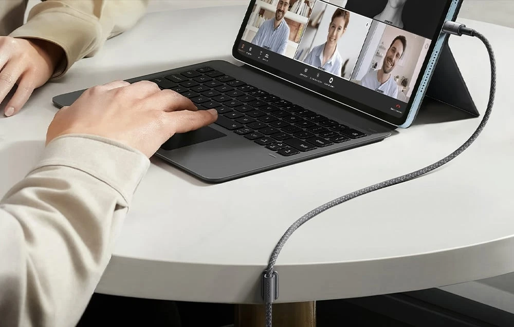 USB kabelis Joyroom SA-50 USB-C to USB-C 60W 1.2m tamsiai pilkas aprašymas - Prekės nuotrauka USB kabelis Joyroom SA-50 USB-C to USB-C 60W 1.2m tamsiai pilkas aprašymas - Prekės nuotrauka
