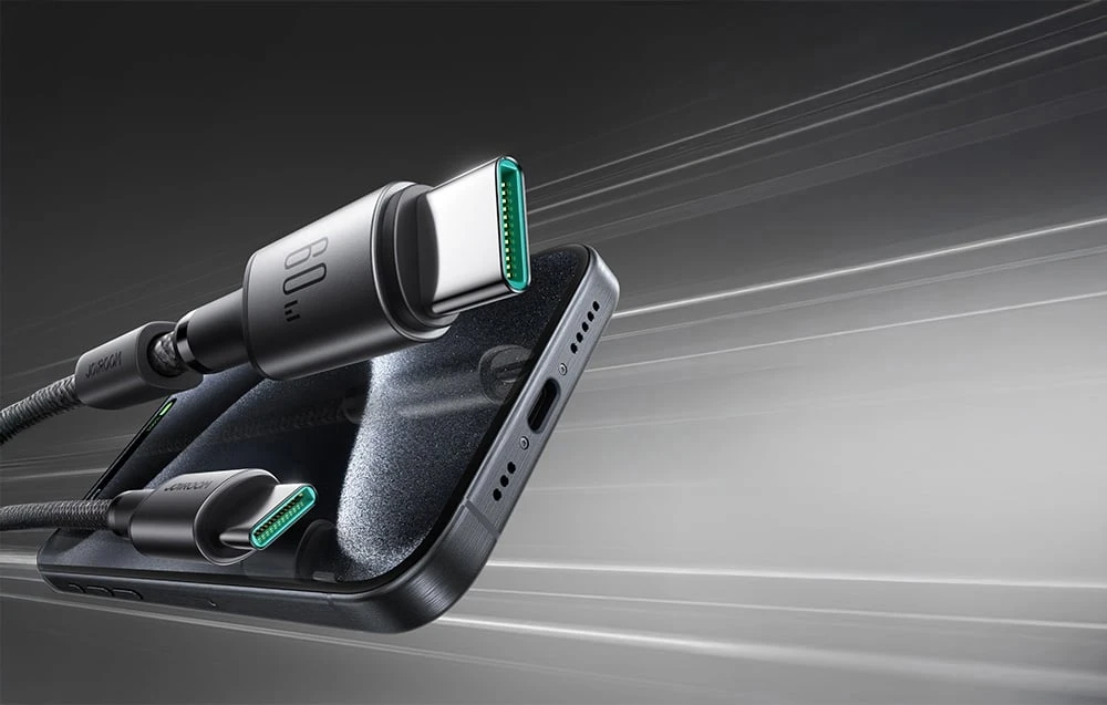USB kabelis Joyroom SA-50 USB-C to USB-C 60W 1.2m tamsiai pilkas aprašymas - Prekės nuotrauka USB kabelis Joyroom SA-50 USB-C to USB-C 60W 1.2m tamsiai pilkas aprašymas - Prekės nuotrauka