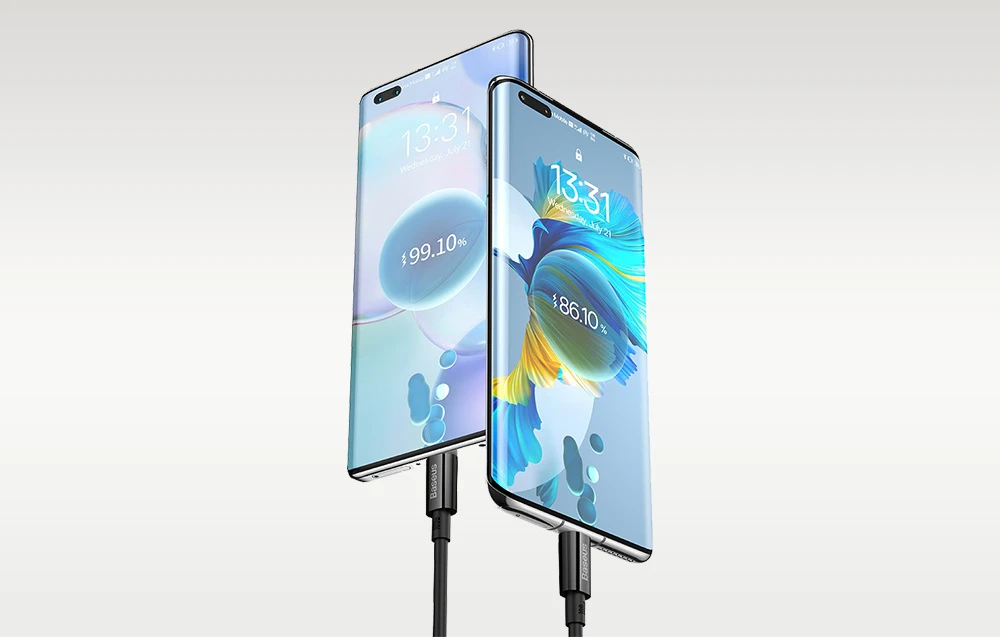 USB laidas per USB-C Baseus Superior 100W 2m (juodas) aprašymas - Prekės nuotrauka