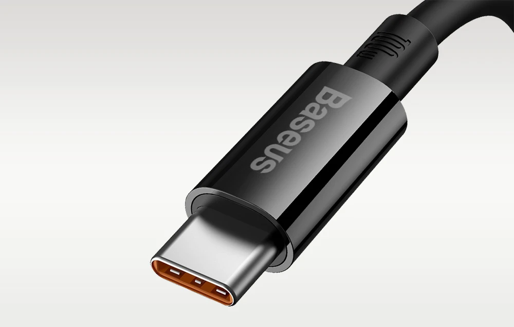 USB laidas per USB-C Baseus Superior 100W 2m (juodas) aprašymas - Prekės nuotrauka