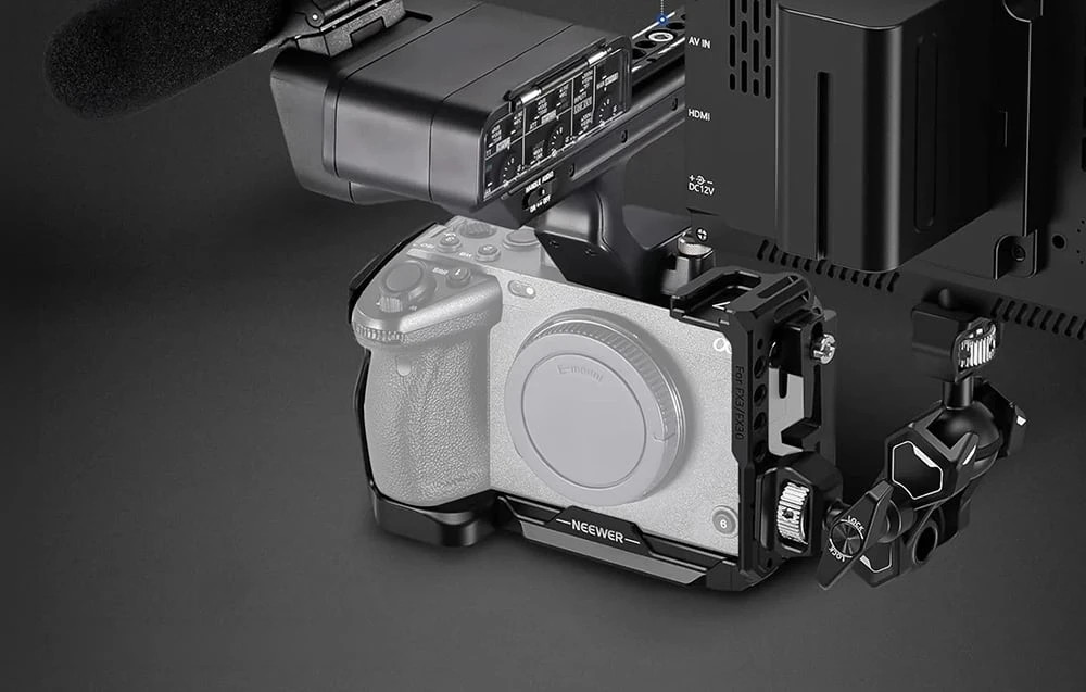 Camera cage with HDMI cable clamp for Sony FX3/FX30 NEEWER CA011 aprašymas - Prekės nuotrauka