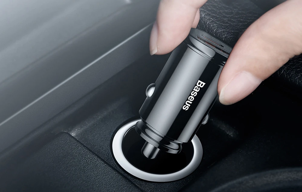 Baseus Circular automobilinis įkroviklis PD QC4.0 + 5A 30W - Juodas aprašymas - Prekės nuotrauka Baseus Circular automobilinis įkroviklis PD QC4.0 + 5A 30W - Juodas aprašymas - Prekės nuotrauka