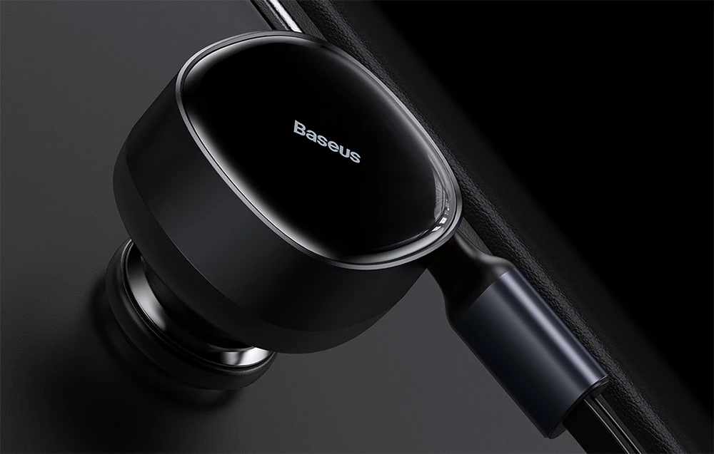 Automobilinis įkroviklis Baseus Enjoyment su kabeliu USB-C, 33W (juodas) aprašymas - Prekės nuotrauka