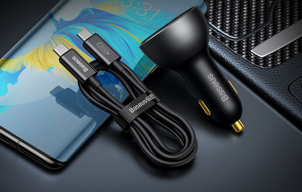 Automobilinis įkroviklis Baseus Superme USB USB-C 140W - juodas aprašymas - Prekės nuotrauka Automobilinis įkroviklis Baseus Superme USB USB-C 140W - juodas aprašymas - Prekės nuotrauka