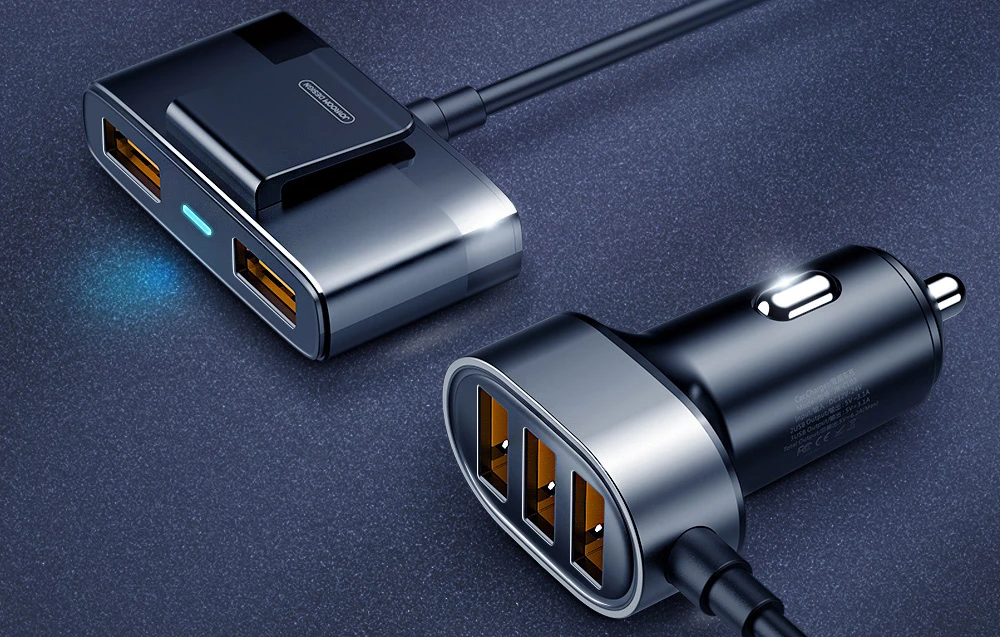 Automobilinis įkroviklis Joyroom JR-CL03 5xUSB 6.2A juodas aprašymas - Prekės nuotrauka Automobilinis įkroviklis Joyroom JR-CL03 5xUSB 6.2A juodas aprašymas - Prekės nuotrauka
