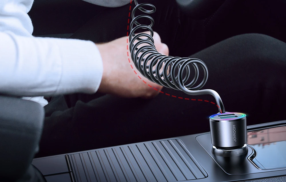 Automobilinis įkroviklis Joyroom JR-CL25, 2x USB + Lightning laidas (juodas) aprašymas - Prekės nuotrauka Automobilinis įkroviklis Joyroom JR-CL25, 2x USB + Lightning laidas (juodas) aprašymas - Prekės nuotrauka