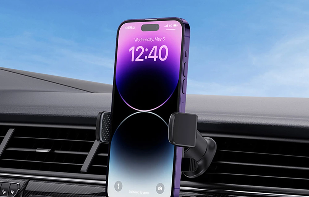 Automobilinio telefono laikiklis Baseus UltraControl (juodas) aprašymas - Prekės nuotrauka