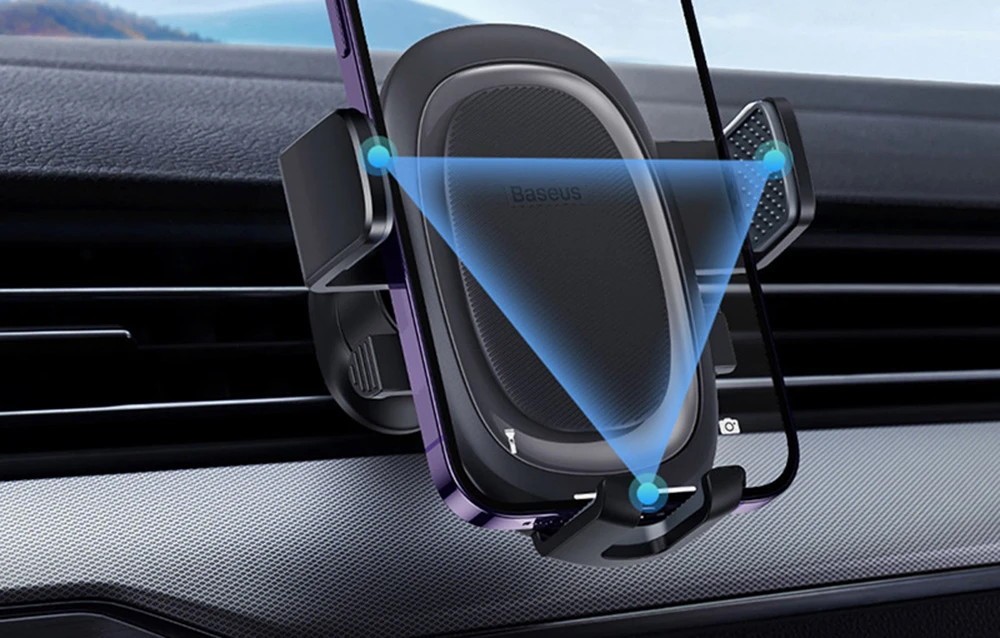 Automobilinio telefono laikiklis Baseus UltraControl (juodas) aprašymas - Prekės nuotrauka