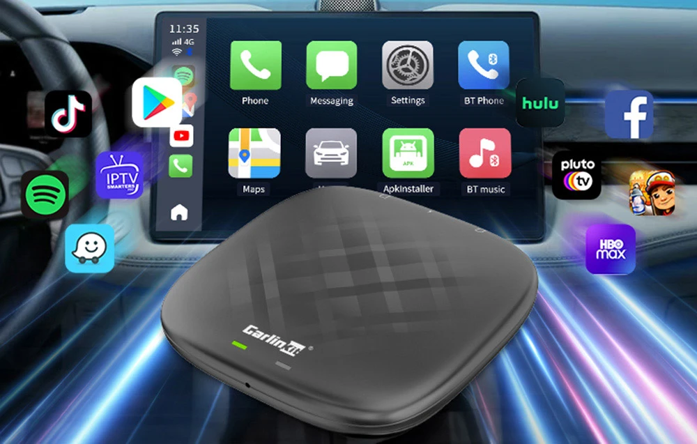 Carlinkit CPC200-Tbox S 4+64GB Wireless Adapter Apple CarPlay / Android Auto, Juodas - belaidis adapteris aprašymas - Prekės nuotrauka Carlinkit CPC200-Tbox S 4+64GB Wireless Adapter Apple CarPlay / Android Auto, Juodas - belaidis adapteris aprašymas - Prekės nuotrauka