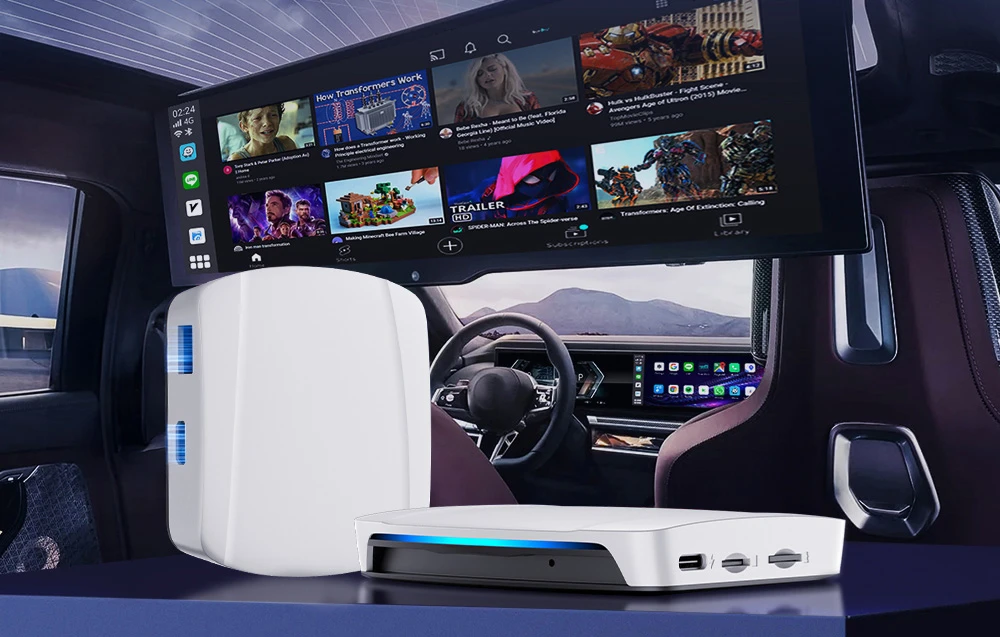 Carlinkit CPC200-Tbox UHD Wireless Adapteris for CarPlay/Android (with USB-A port) aprašymas - Prekės nuotrauka