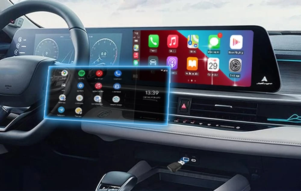 „Carlinkit MINI ULTRA“ belaidis „Carplay“ ir „Android“ automobilių adapteris aprašymas - Prekės nuotrauka „Carlinkit MINI ULTRA“ belaidis „Carplay“ ir „Android“ automobilių adapteris aprašymas - Prekės nuotrauka