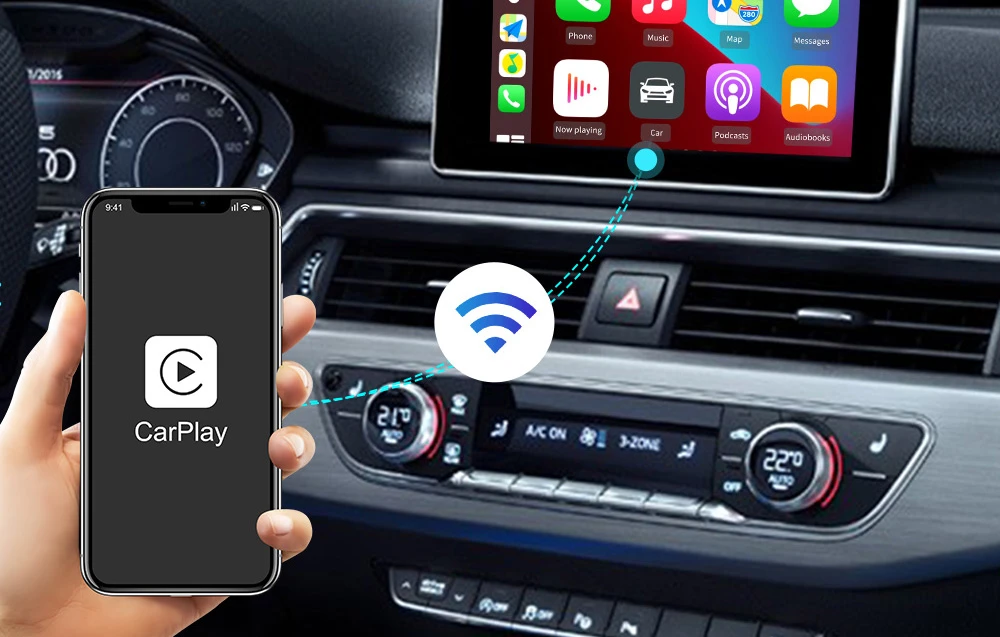 Carlinkit U2W Plus Wireless Adapter Apple CarPlay, Juodas - belaidis adapteris aprašymas - Prekės nuotrauka Carlinkit U2W Plus Wireless Adapter Apple CarPlay, Juodas - belaidis adapteris aprašymas - Prekės nuotrauka