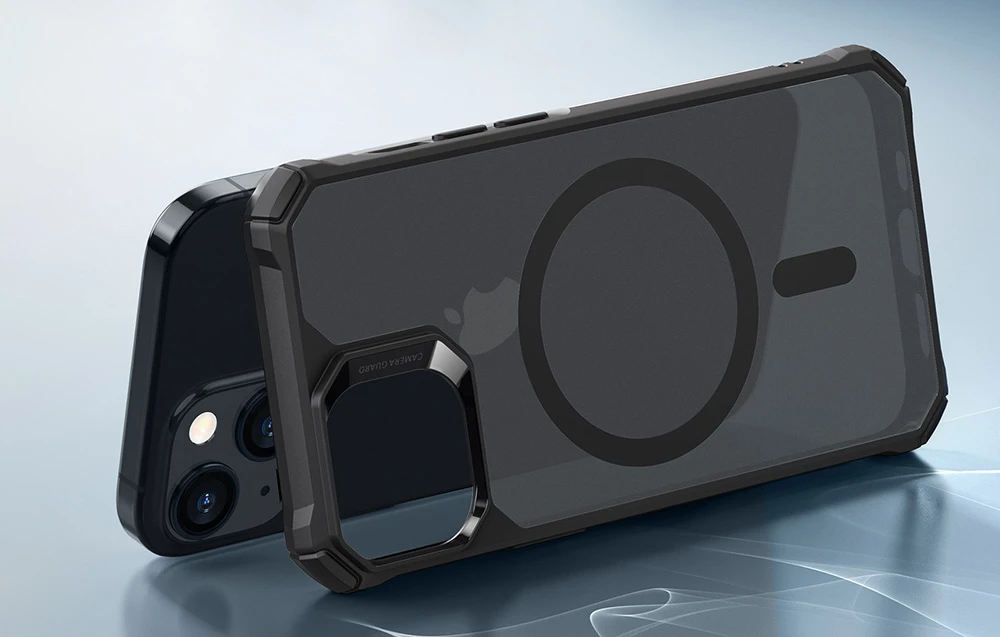 Dėklas ESR Air Armor, skirtas iPhone 15 Plus, Magsafe (juodas) aprašymas - Prekės nuotrauka