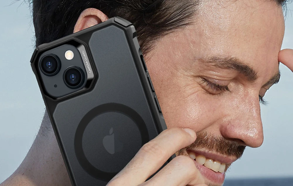 Dėklas ESR Air Armor, skirtas iPhone 15 Plus, Magsafe (juodas) aprašymas - Prekės nuotrauka