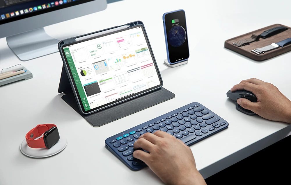 Case for iPad 10.9" tomtoc inspire-B50 Tri-mode (juodas) aprašymas - Prekės nuotrauka