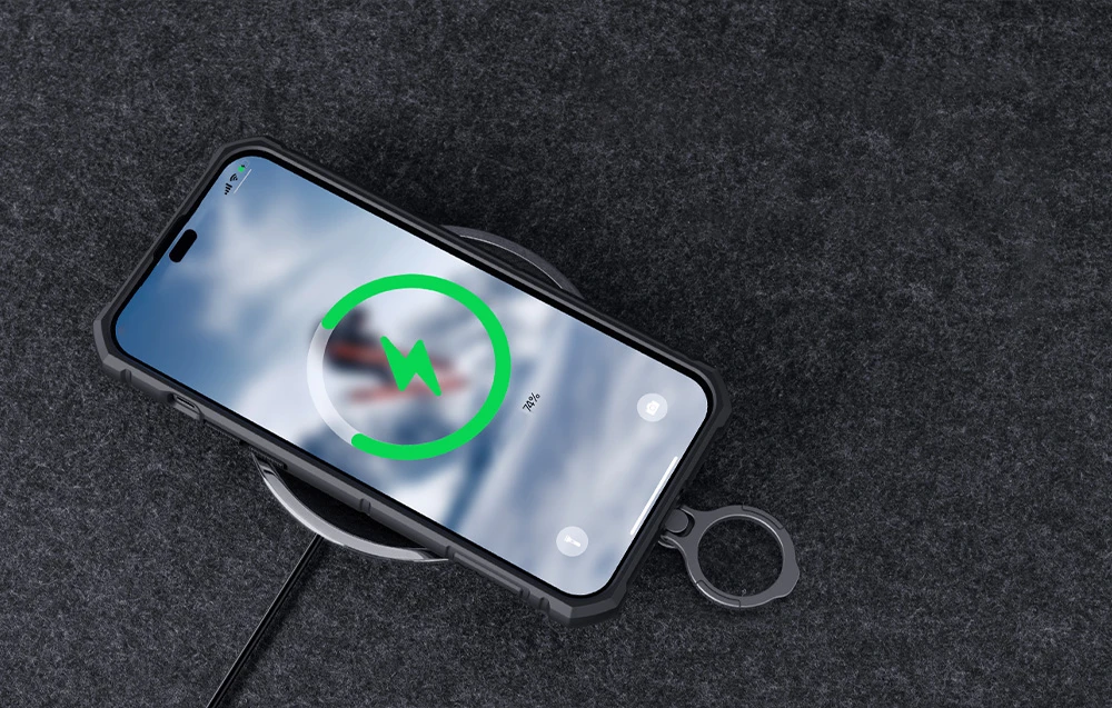 Nillkin CamShield Armor Pro dėklas, skirtas iPhone 14 Pro (juodas) aprašymas - Prekės nuotrauka