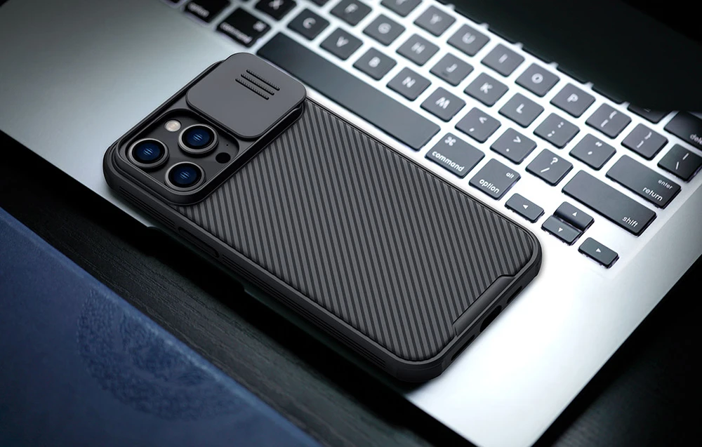 Nillkin CamShield Pro dėklas, skirtas Apple iPhone 14 Pro Max (juodas) aprašymas - Prekės nuotrauka Nillkin CamShield Pro dėklas, skirtas Apple iPhone 14 Pro Max (juodas) aprašymas - Prekės nuotrauka
