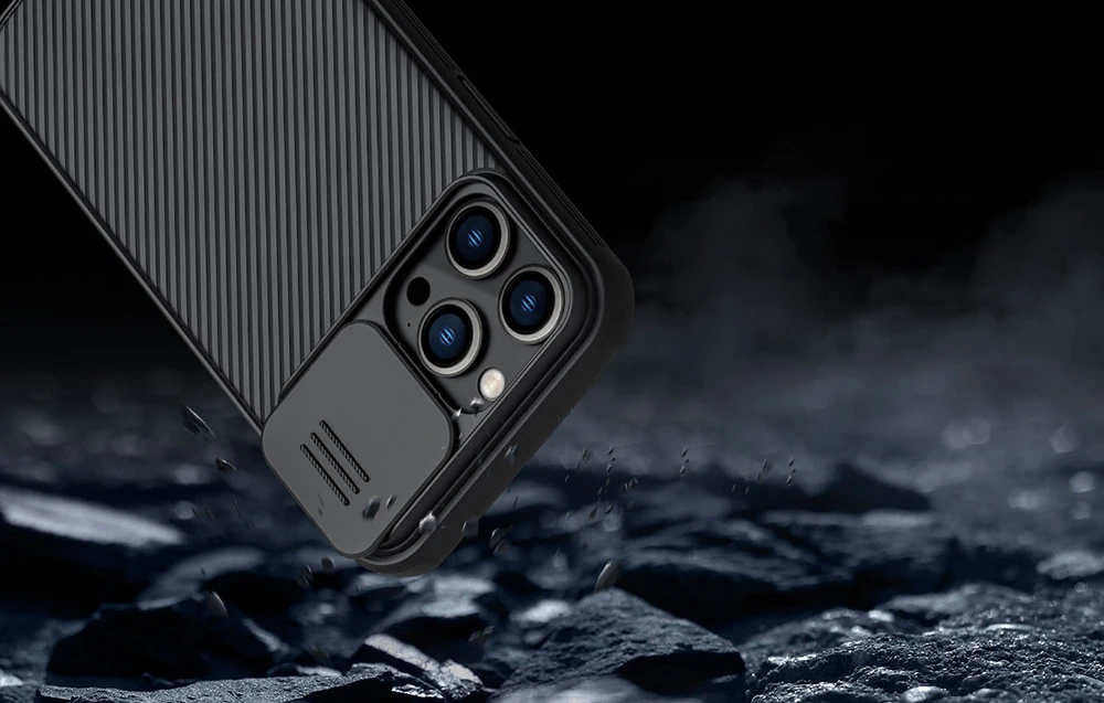 Nillkin CamShield Pro dėklas, skirtas Apple iPhone 14 Pro Max (juodas) aprašymas - Prekės nuotrauka Nillkin CamShield Pro dėklas, skirtas Apple iPhone 14 Pro Max (juodas) aprašymas - Prekės nuotrauka