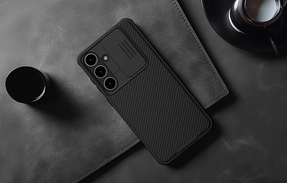 Dėklas Nillkin CamShield Pro Samsung S926 S24 Plus juodas aprašymas - Prekės nuotrauka