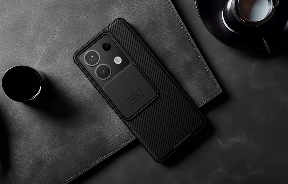 Xiaomi Redmi Note 13 Pro 5G Nillkin CamShield Pro dėklas telefonui juodos spalvos aprašymas - Prekės nuotrauka Xiaomi Redmi Note 13 Pro 5G Nillkin CamShield Pro dėklas telefonui juodos spalvos aprašymas - Prekės nuotrauka