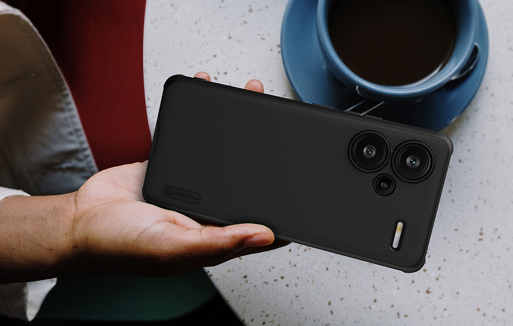 Xiaomi Redmi Note 13 Pro+ 5G Nillkin Super Shield Pro telefono dėklas juodos spalvos aprašymas - Prekės nuotrauka